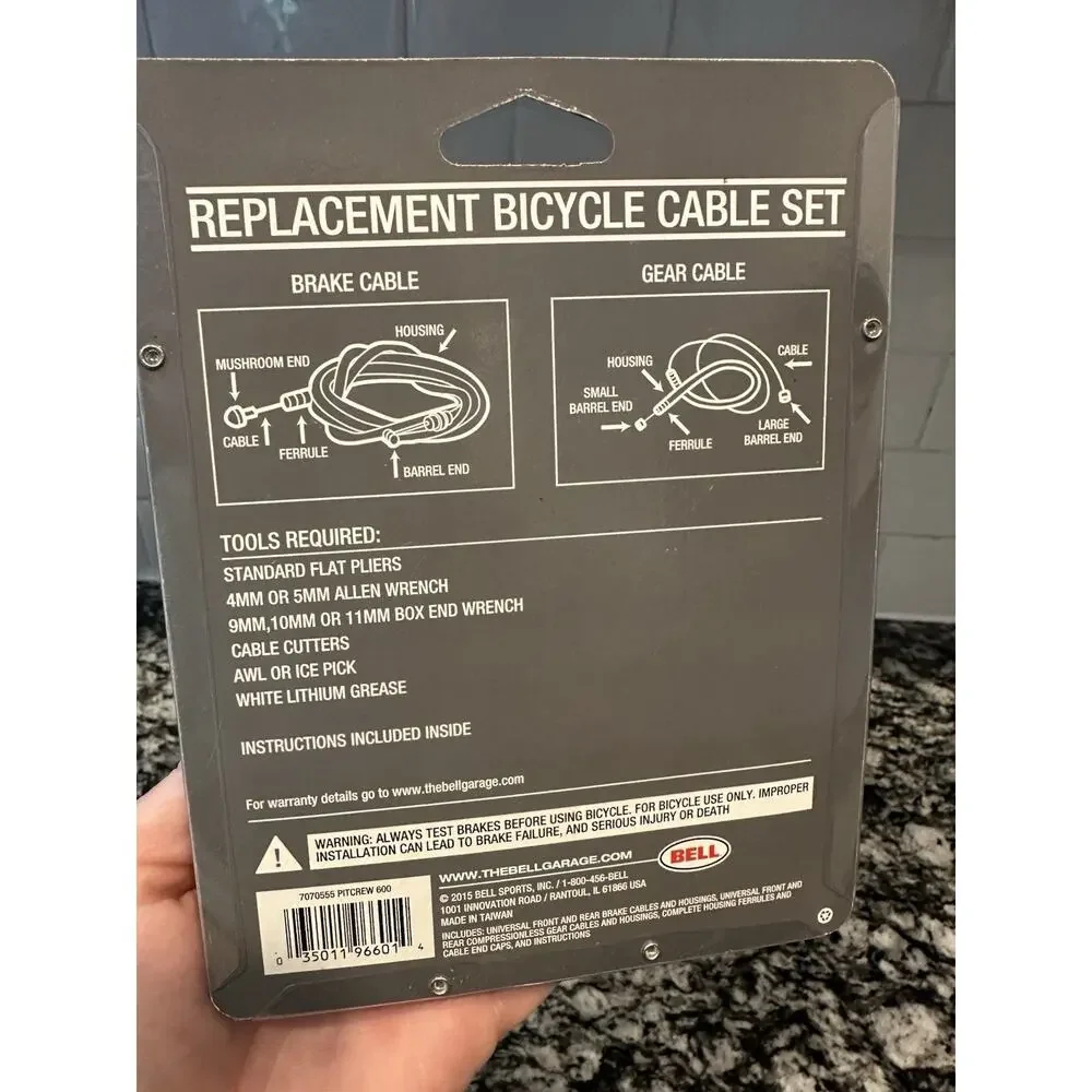 Bell Replacement Bicycle Cable Set Pitcrew 600